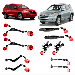 Kit 14 Buchas Suspensão Traseira Rav4 08 2009 2010 2011 2012