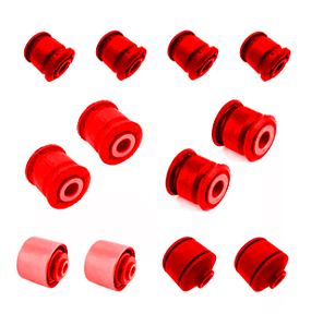 Kit 12 Buchas Da Suspensão Traseira Subaru Legacy 93-99 4wd em Poliuretano