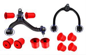 Kit 20 Buchas Dianteiro e Traseiro Jeep Grand Cherokee 2005 - 2010 em Poliuretano