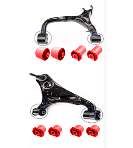 8 Bucha Bandeja Superior traseira e dianteira Discovery 4 - 2011 em Pu Poliuretano