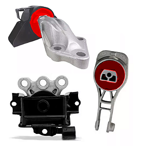Kit 3 Coxim Motor Câmbio Automático Onix Prisma 2011 A 2016 preenchido em Poliuretano