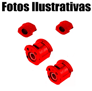 Bucha Maior bandeja + Bucha Barra Estabilizadora Jac J3 Em Poliuretano