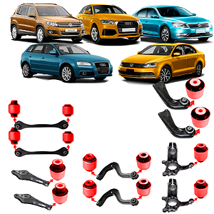 Jogo 14 Buchas Suspensão Traseira Jetta Tiguan Audi Q3 A3