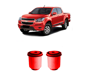 2 Buchas Balança Dianteira Inferior GM S10 2015 2016 2017 18 em Pu Poliuretano