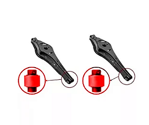 Kit 2 Buchas Bandeja Traseira Jetta 2005 2006 2007 2008 em Pu Poliuretano