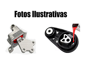 Kit 2 Coxim Motor Cambio Ford Ka 1.5 2019 20 21 Preenchido em Poliuretano