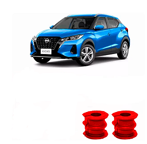 Kit Bucha BARRA ESTABILIZADORA Dianteira Nissan Kicks 2016 2017 2018 2019 em Pu Poliuretano