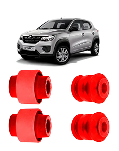 Kit 4 Bucha Bandeja Suspensão Renault Kwid Zen 17/20 Refil