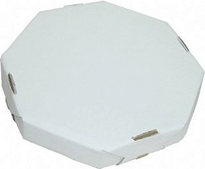 Caixa para Pizza Oitavada Sem Impressão 30cm com 4cm de altura Kit 25 Unidades