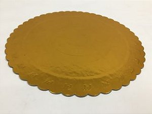 Cake Board Dourado para Doces 13cm - 20 Unidades