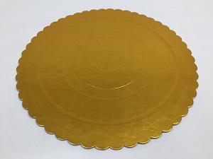 Cake Board Dourado para Doces 35 cm - 20 Unidades