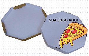 Caixa de pizza 35cm com 4 cm de altura - pacote com 25 und