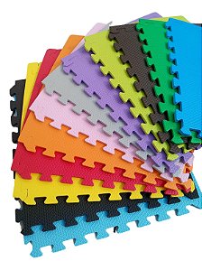 Kit 10 Tatames Tapetes EVA 50x50x1cm 10mm Infantil Bebê