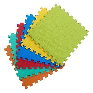 Kit 6 Tatames Tapetes EVA 50x50x2cm 20mm Infantil Bebê
