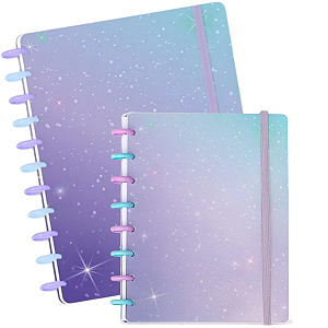 Combo Caderno de Disco 1 Grande + 1 A5 - Basic Stars