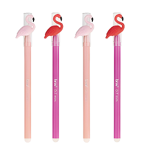 Caneta Gel Esferográfica Apagável 0.7mm Flamingo - BRW