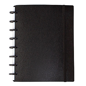 Planner de discos Não Datado Basic A5 (8 Furos ) Black - Moreih Paper