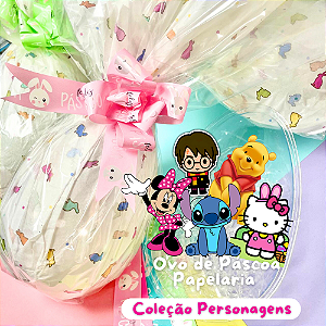 Ovo de Páscoa Supresa Papelaria - Personagens
