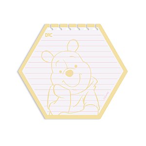 Refil Mini Ficheiro Smart Hexagonal Ursinho Pooh 80 folhas - DAC