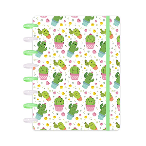 Caderno de Discos Basic Cactos A5 (8 furos) - Disco M