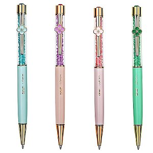 Caneta Esferográfica Metálica Flowers 1.0mm - BRW