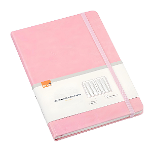Caderneta / Moleskine A5 Pautada Pastel Rosa 80 Folhas 80g/m² - BRW