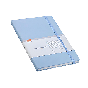 Caderneta / Moleskine A5 Pautada Pastel Azul 80 Folhas 80g/m² - BRW