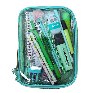 Estojo 100 Pens Completo - Cristal Verde