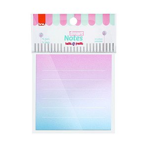 Bloco Adesivo Smart Notes Tutti-Frutti Degradê Pautado 76x76mm 50 Fls - BRW