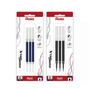 Kit 03 Refil Caneta Energel 0.7mm - Pentel