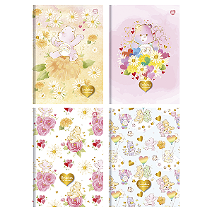 Caderno Brochura Colegial Ursinhos Carinhosos 160 Fls Decoradas - Animativa