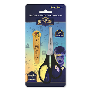 Tesoura Escolar Harry Potter com Capa - Leo&Leo