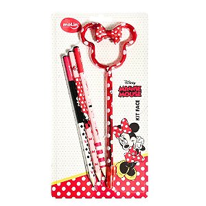 Kit Face Minnie c/4 (1Can Face, 3 Lápis HB) - Molin