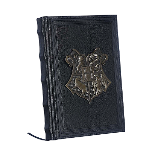 Caderno com Brasão Metal Hogwarts Harry Potter - Zonacriativa