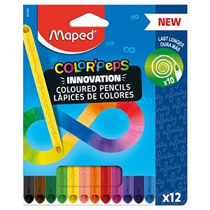 Lápis de Cor Color'Peps Infinity 12 Cores - Maped