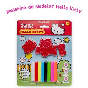 Massinha de Modelar c/ Molde Hello Kitty - Leo&Leo