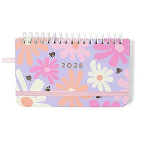 Agenda Planner Wire-o 2026 Melissa Semanal Office 15,5x9 Color Bloomy - Cicero