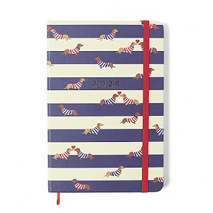 Agenda Planner 2026 Praia Semanal Anotações 14x21 Cachorros - Cicero