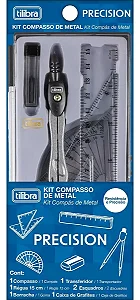 Kit Compasso Metálico Precision Tilibra 7 Peças