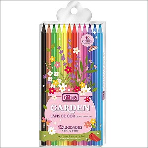 Lápis de Cor Flores 12 Cores Sextavado - Tilibra