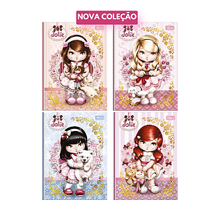 Caderno Brochura Colegial Jolie 80Fls - Tilibra - NOVA COLEÇÃO