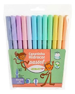 Hidrocor 12 Cores Tons Paste - Leo&Leo