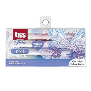 Marca-Texto Holic Pixie 4 Unidades - Tris