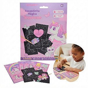Raspadinha Mágica Unicórnio c/6 Cartelas - Leo&Leo
