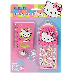 Kit Mini Acessórios Hello Kitty c/ 4 Itens - Leo&Leo