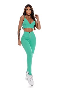 CONJUNTO LET'S GYM ENERGY TURQUESA