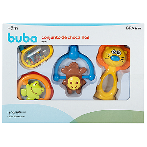 Kit de Chocalhos Animais - Buba