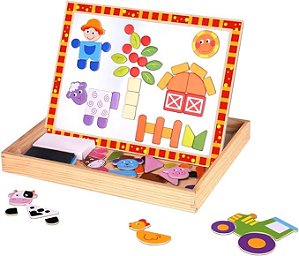 Quebra Cabeça Magnético Fazenda Tooky Toy