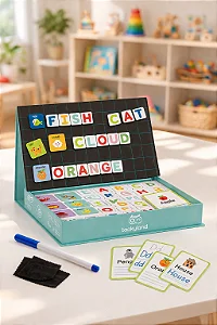 Caixa Magnética Alfabeto I Brinquedo que estimula a alfabetização e o raciocínio