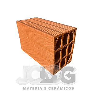 TIJOLO, BLOCO 14 x 19 x 29 (9 furos) MILHEIRO